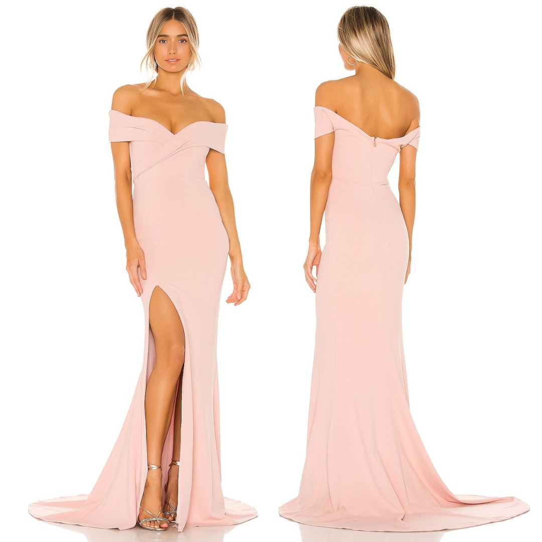 Nookie Neptune Maxi Dress Off Shoulder Formal Gala Party Prom Hoco Cocktail Xs